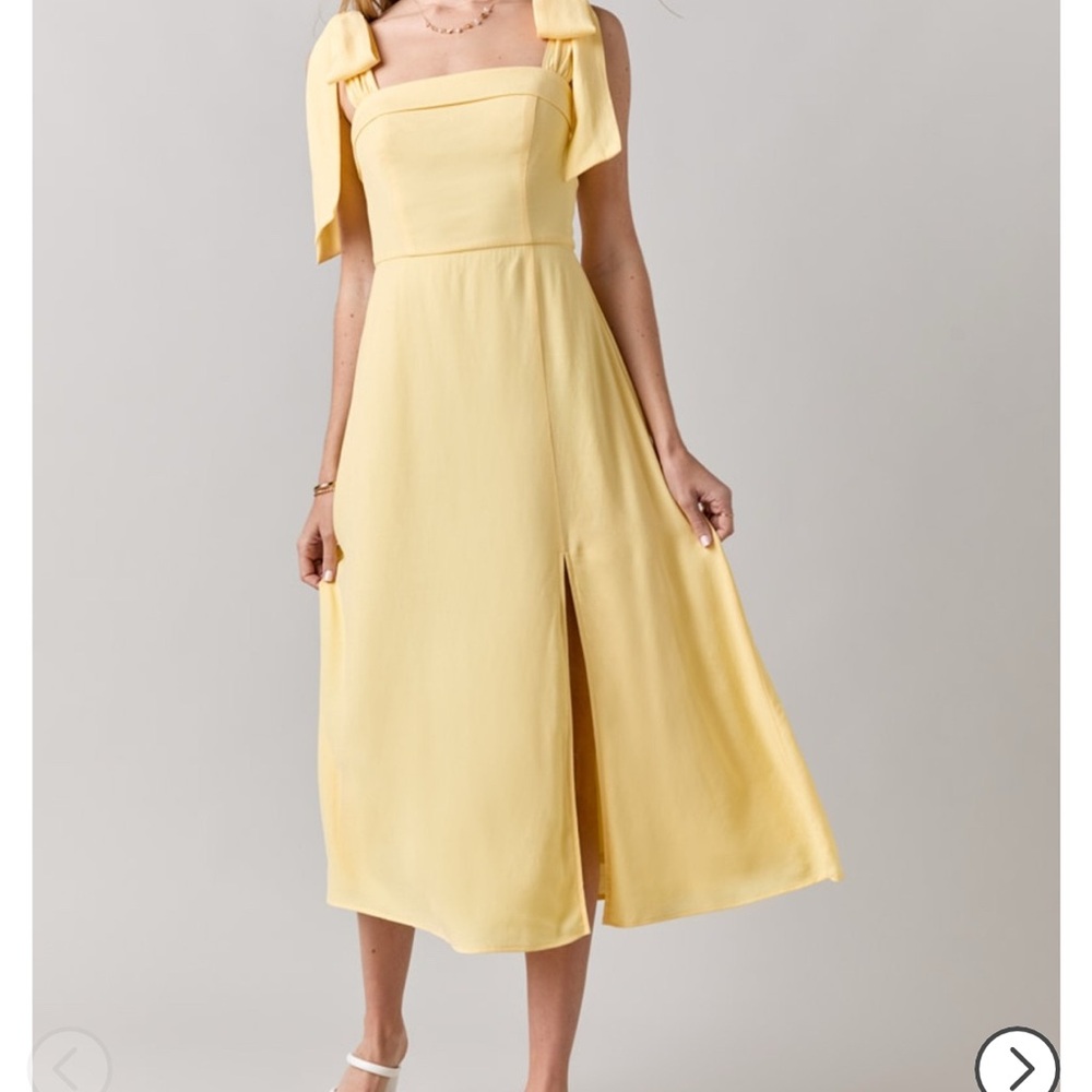 Justine Sleeveless Tie Strap Midi Dress